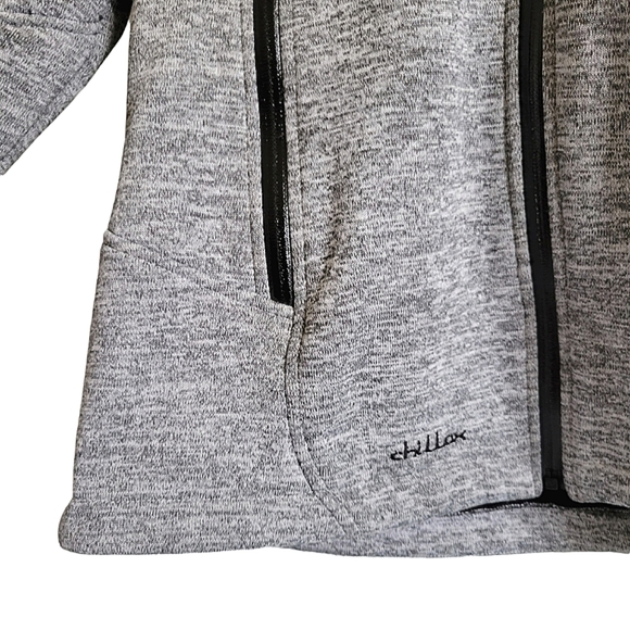 Chillax Soft Shell Jacket Heather Grey Size Medium - Picture 3 of 5